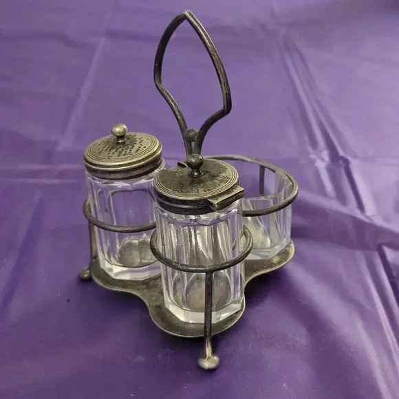 Edwardian Cruet Set - Picture 2 of 9